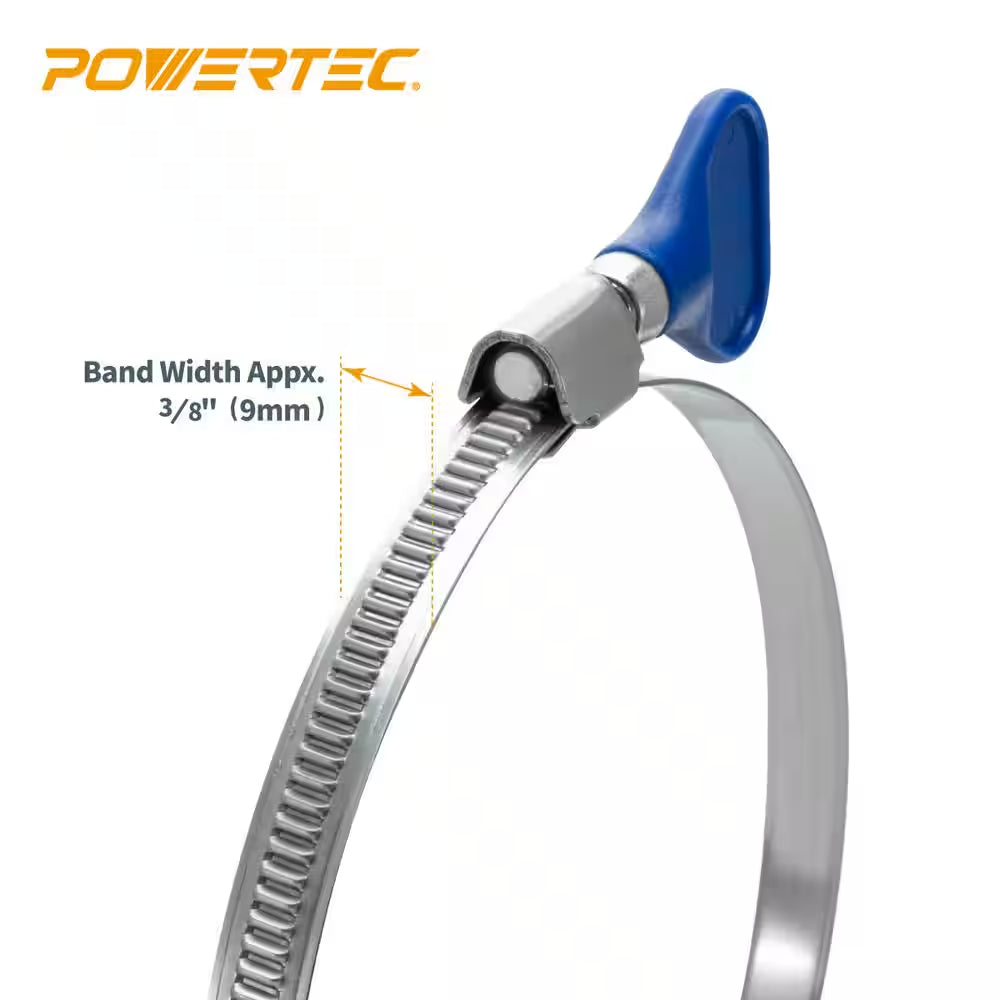 2-1/2 In. Stainless Steel Key Hose Clamp for Dust Collectors and Dryer Vent (5-Pack)