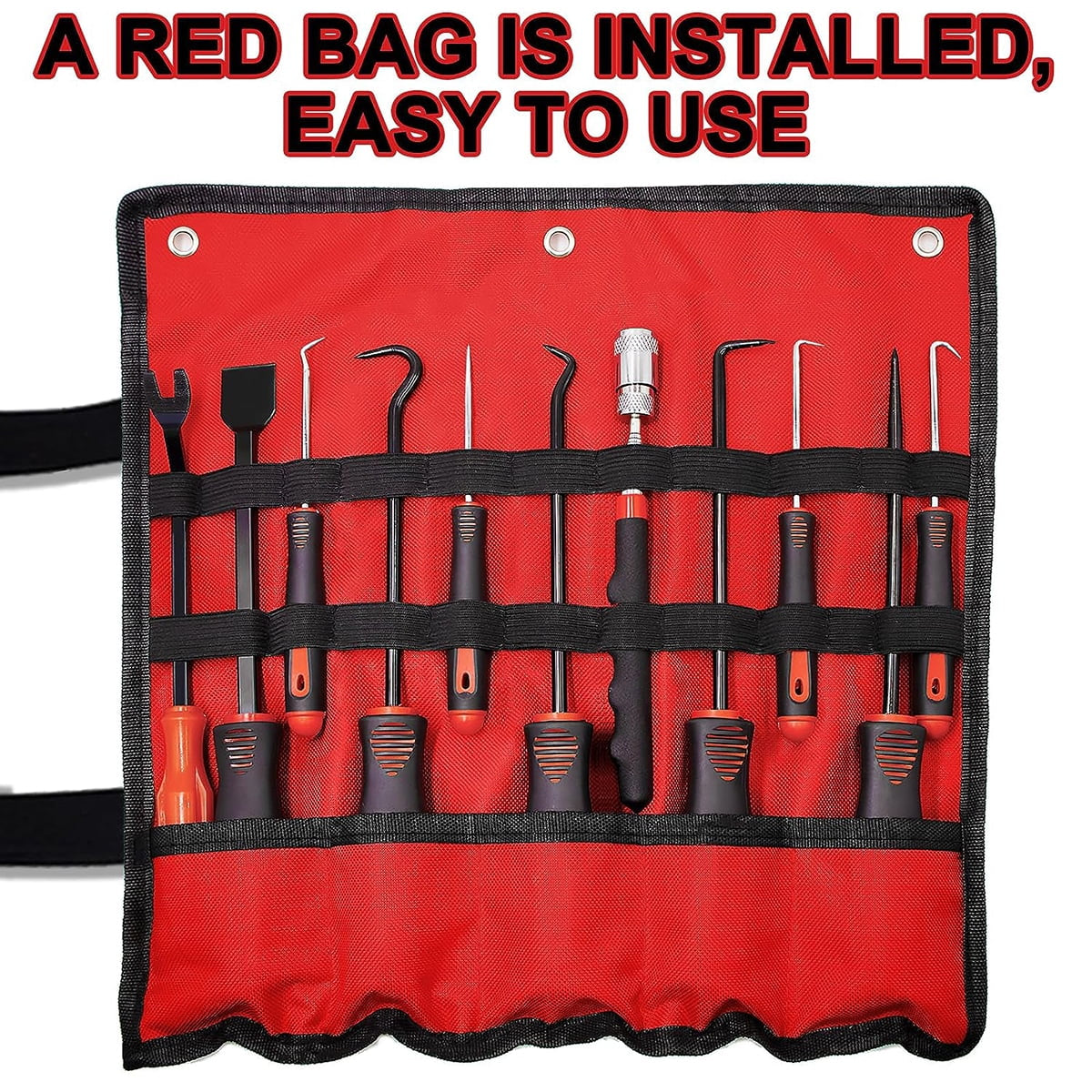 11Pcs Precision Pick & Hook Set with Scraper and Magnetic Telescoping Tool Kit