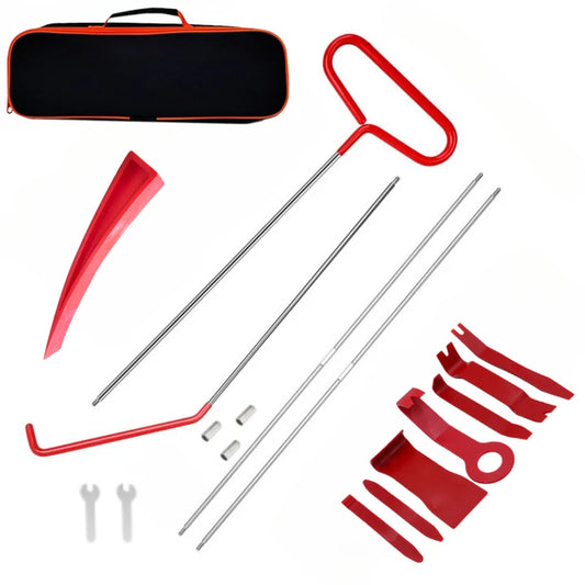 Car Door Tool Kit Inflatable Zfouek Air Pump Auto Window Door Open Fixing Gripper Tools Long Reach Kits with Carrying Bag