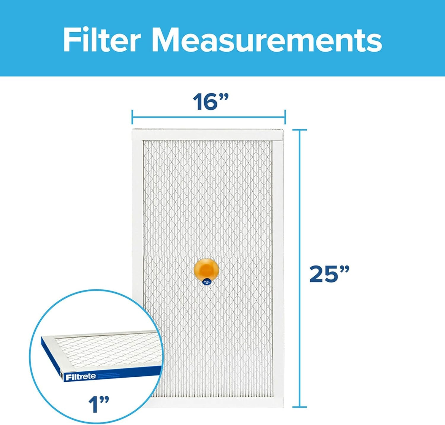 16X25X1, Smart Replenishable AC Furnace Air Filter, MPR 2200, Premium Allergen & Home Pollutants, 2-Pack (Exact Dimensions 15.72 X 24.72 X 1.1)
