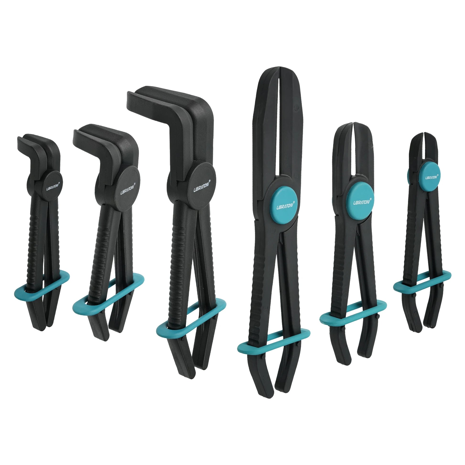 6PCS Hose Clamp Pliers Hose Tube Clamp Pliers Line Clamps Hose Pinch Pliers Straight & 90° for Car Repair Hose Clamp Removal
